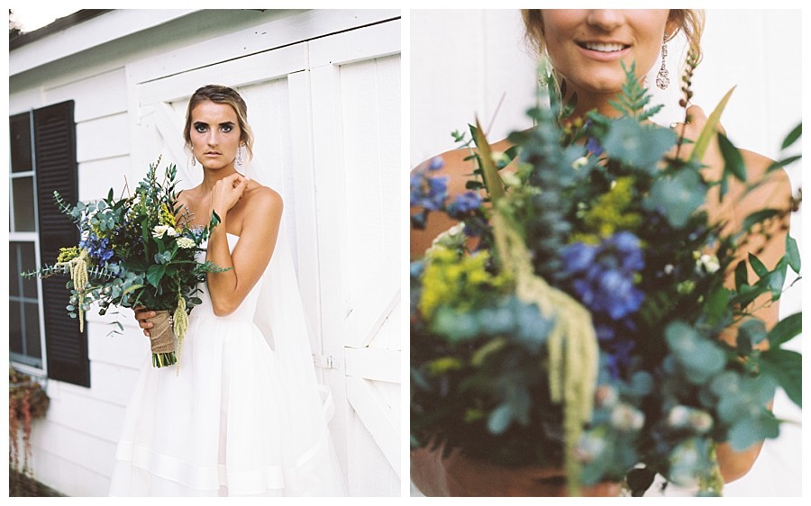 charleston wedding photography and caroline herrera fern dress at huspa plantation