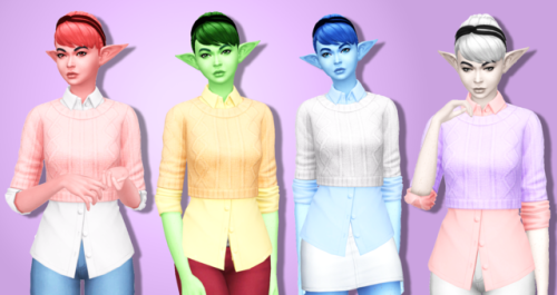 dcwnandout: First clothes recolour!! And i think i’ve finally learnt how to do multiple colour