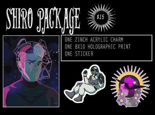 inkforwordsart:Voltron merch combo packs are available for pre-order until Feb. 10th! Everything is 
