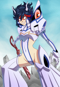 magnastorm:  Everyone’s drawing Senketsu Satsuki so I drew Junketsu Ryuko instead. 