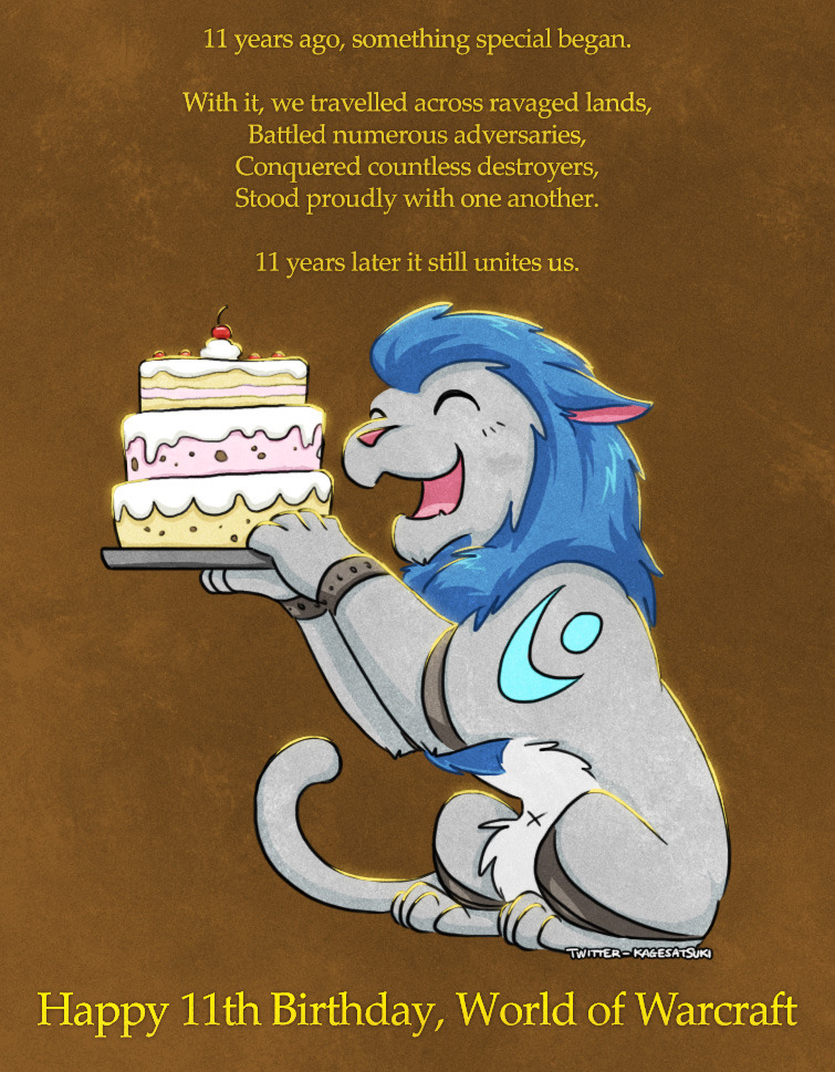 kagesatsuki:  In a way the community IS the World of @Warcraft too, so Happy Birthday