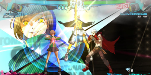 Persona 4 the ultimax ultra suplex hold The new character is so cool~~~ BTW Yukari new costume is like Pink Ranger (・ω・)