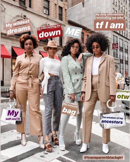 Pins to #WellnessWednesday mood board. Tonight we&rsquo;re uplifting @transparentblackgirl for 