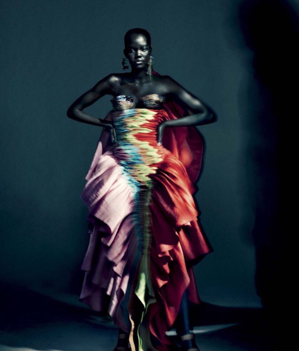 wandering-songstress:Adut Akech photographed by Paolo Roversi for Vogue Italia September