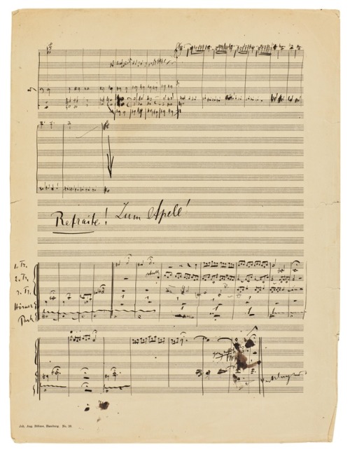barcarole:A draft of the fifth and final movement of Mahler’s Symphony No. 2. It is a sketch o