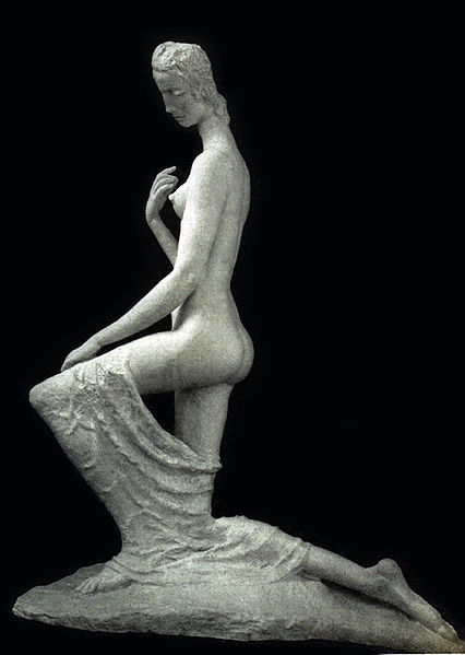 slobbering: Wilhelm Lehmbruck. Kneeling Woman. 1911 Cast stone, 69 ½ x 56 x 27" (176.5 x 142.2 