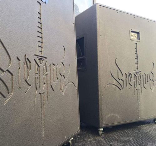 Always cool to see my work on stuff, my bro Argyris in his band @sicariusofficial had some cabinets 