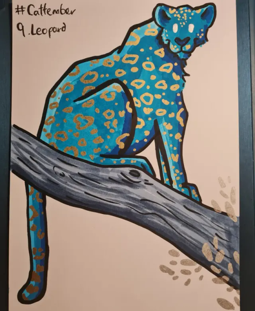 #cattember Day 9 - Leopard! Leopards Are One Of My Absolute Favourite Big Cats, But I Was So Tired And