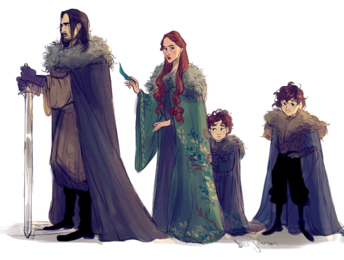 bevsi: the Starks (and Jon). based more on the books than the show