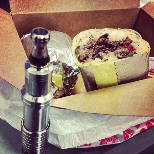 Time for lunch! #bulgogi wrap & some #vapetime. Follow @vapingroybot for more #vape related good