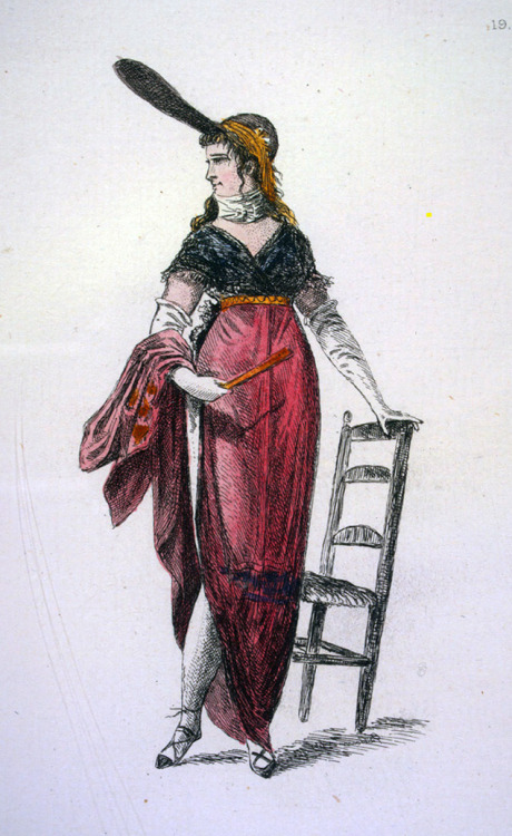 Costumes of the Directoire period (1795-99) by Auguste Etienne Guillaumot