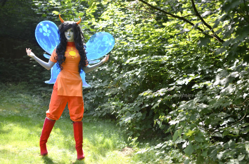 squeakadeeks: nightmare-girl: My sister as Vriska serket Taken by myself, don’t remove the cre