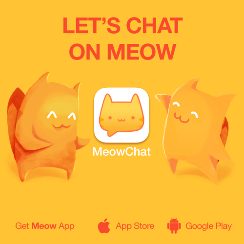 Let&rsquo;s chat on MeowChat! Add me: massivemooper. Get the App in App Store or www.Meow.me #meowch