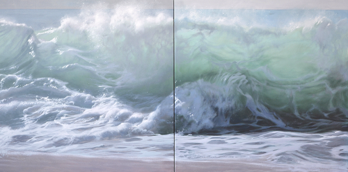 artsnskills: Turbulent Tidal Waves Dance With Power In Realistic Paintings Artist Paco Ferrando crea