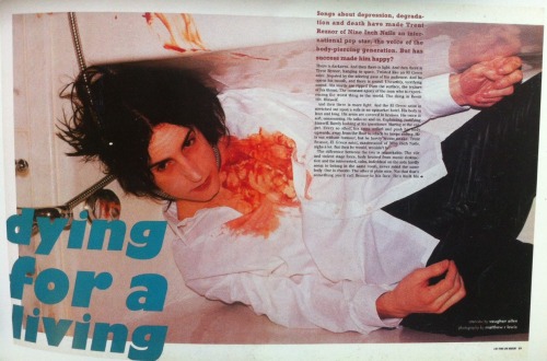 poison303:Trent Reznor in iD magazine, early nineties