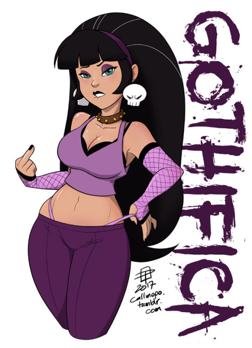 callmepo: A little playtime and practice today with Gothifica.  Still can’t figure out her color scheme, but getting an idea of her personal style. 