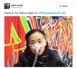 pastel-fluff-witch: egaylitarian:  birepublicangirl:  the-real-ted-cruz:   refinery29:  #DisabledAndCute is the best thing on Twitter this week (and there’s been a LOT of stiff competition) We’ve seen firsthand just how powerful, courageous, and badass