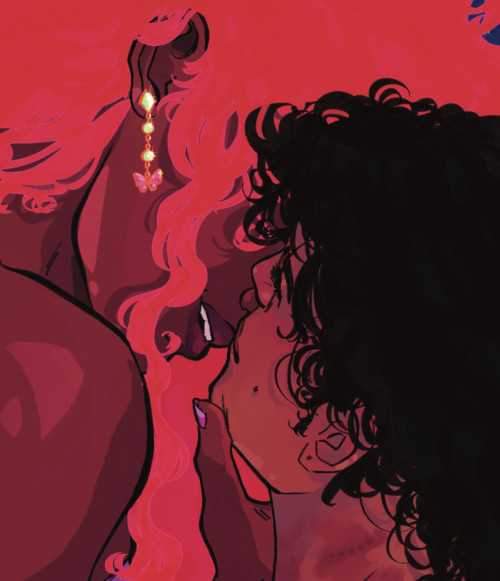 A crop of the first image, showing details on Dick and Kory's partially hidden faces. 