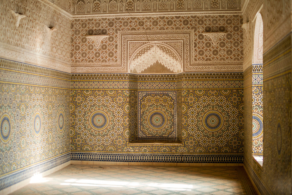 morobook:Morocco.near Marrakech.interior of kasbah de telouet