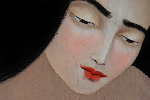 rozwater:Incredibly beautiful details of the work of Hayv Kahraman (Iraqi, b. 1981)