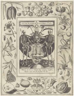 thefugitivesaint: Joris Hoefnagel (1542-1601) (after Hieronymus Wierix), ‘Allegorie van de dood’ (Allegory of Death), printed by Michael Snijders, 1610-72Source: https://www.rijksmuseum.nl/en/collection/RP-P-1878-A-1585