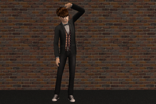 TrenchCoatPantsBoots replaced with @executables-sims TM Skinny Jeans with Blazer So I think I m