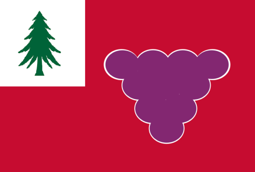 Redesigned all the flags of New England around the idea of them being defaced New England Flags, muc