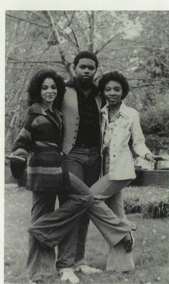 Jasmine Guy (left) as a senior at Northside Performing Arts High School in Atlanta, Georgia. Class of ‘79. She was voted 