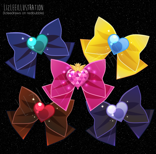 I made a bunch of vector Sailor Bows on illustrator and I honestly adored them so much that I decide