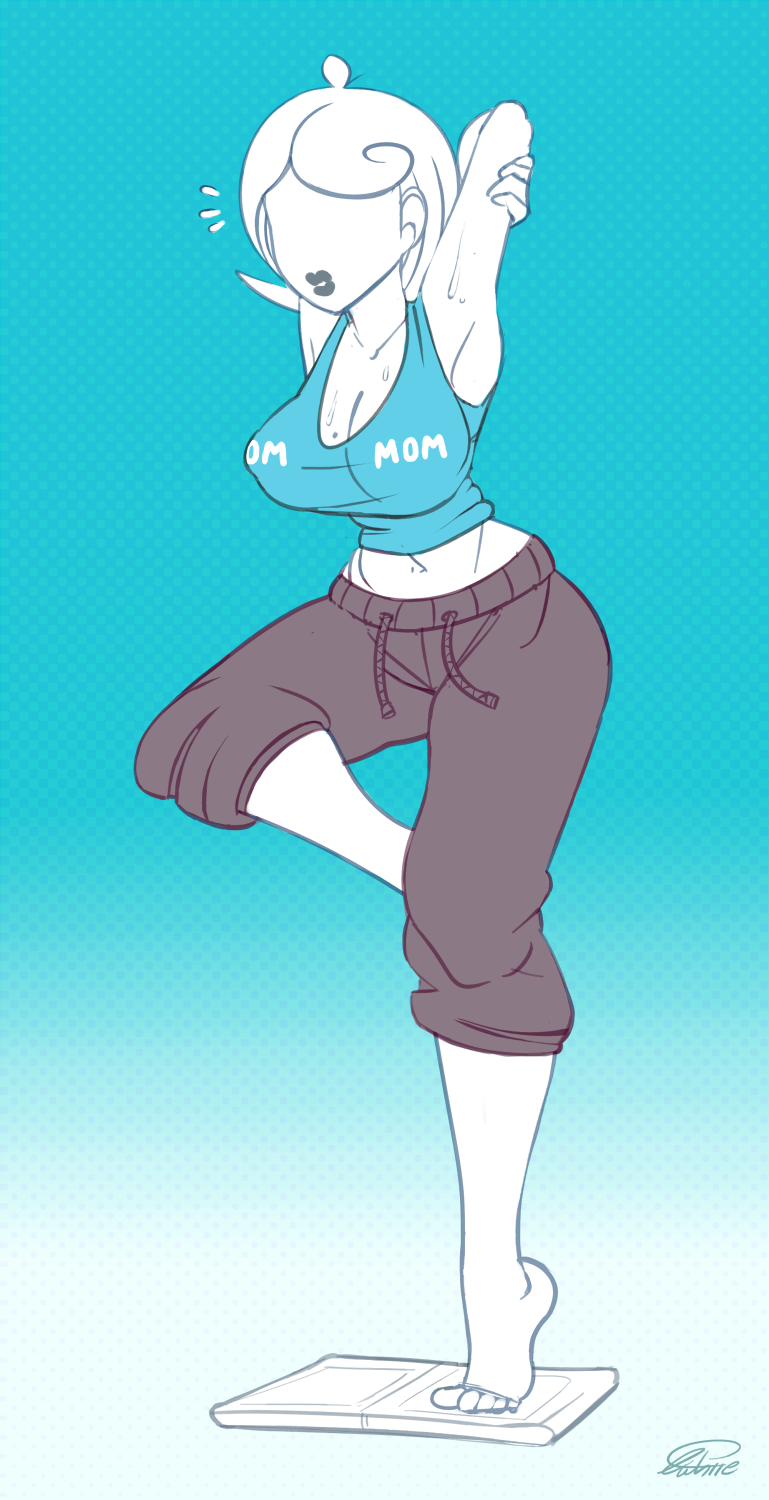 squidapple:You basically just gave me permission to draw Wii Fit Mom.