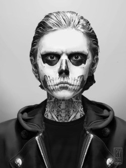 twistedry:  ~Tate langdon, painted in photoshop 