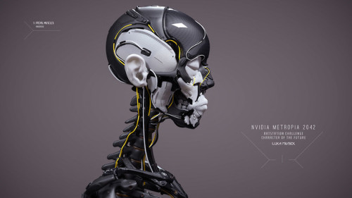 theartofmany:Artist:  Luka MivsekTitle:  NVIDIA Metropia 2042 | Character of the Future“Inside out character design for Artstation challenge NVIDIA Metropia 2042Final version is military adaptation of universal bipedal robotic platform mimicking human