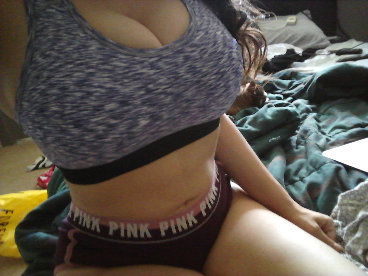hornylittlebitch:  New Sports Bra. “Like” if you like it, “repost” if you’d