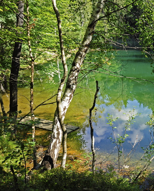 Colourful lakelets in Rudawy Janowickie Mountains, Poland (by zima80).