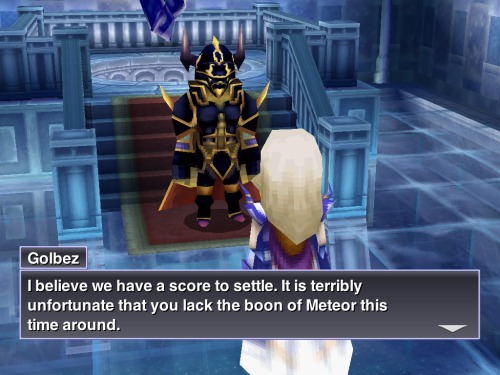 1) Golbez rambles his plan to Cecil. Now, he recognized Cecil in the Tower of Zot &ndash; is this so