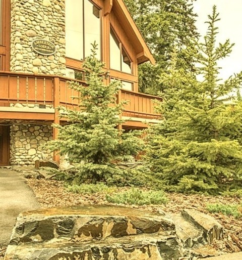 Calgary DrivewayA Picture Of A Medium-sized, Rustic Driveway With Mulch In The Springtime.