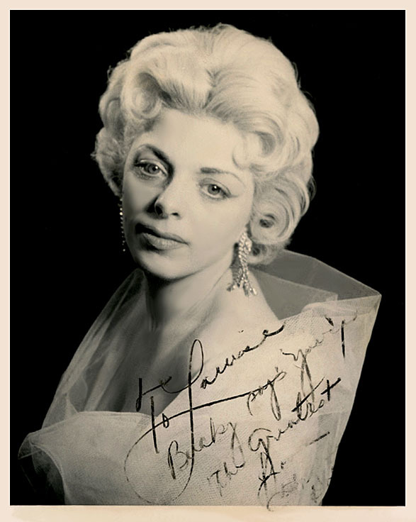  Dixie Lee   Vintage promo photo personalized &ldquo;To Louise&rdquo;, who