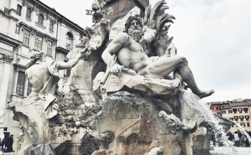 fxckxxp: Fontana dei Quattro Fiumi by Gian Lorenzo BerniniPiazza Navona ➺ Rome, Italy