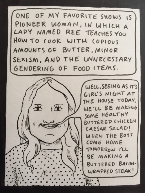 a minicomic about my love for foodnetwork for my storytelling class and inktober