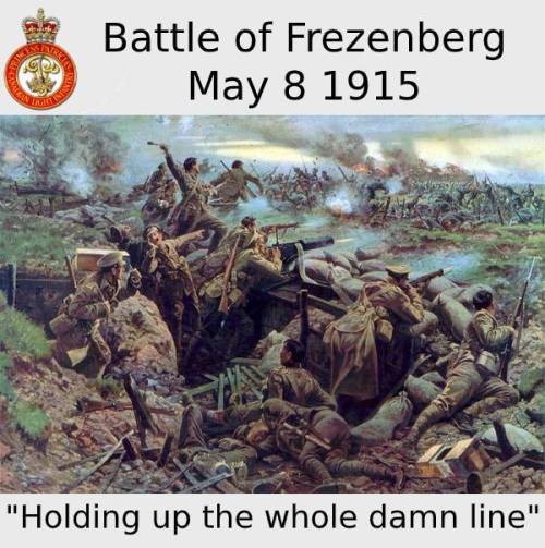 May 8 1915 #OTD During Battle Of Frezenberg Princess Patricia’s Canadian Light Infantry (PPCLI