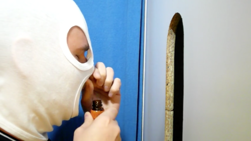 joe-e-bate:Hooded glory hole popper-suck