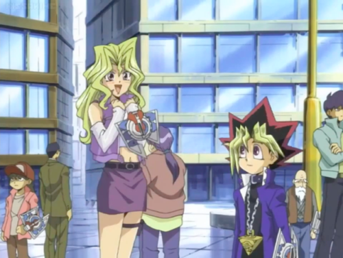 nightfurylover31:Some cute shots go Yugi and Mai in episode 56. With a bit of Rex, Weevil, and Mako.