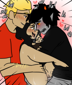 Redskinnedmess:  Ko-Fi Request For An Anon Who Wanted Karkat/Jade/Dave Content. I