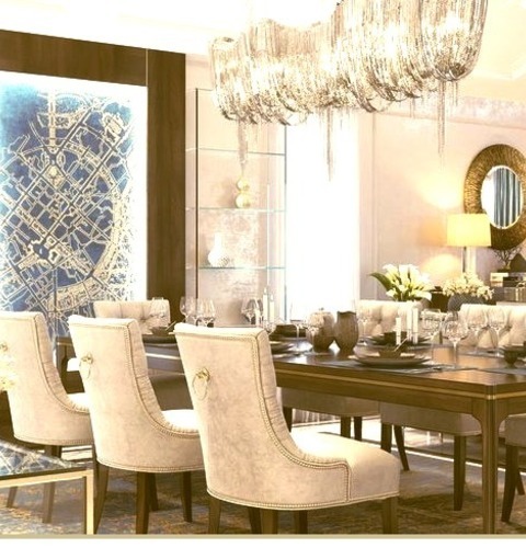 Transitional Dining Room In Los Angeles Example Of A Large Transitional Marble Floor And White Floor