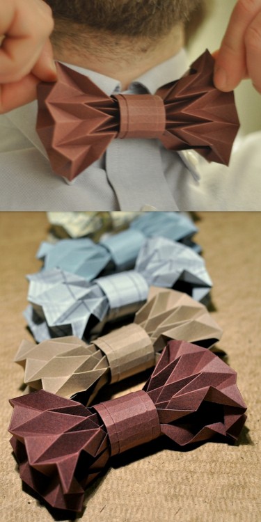 DIY Origami Bow TieUpdated 2019If you like this DIY Origami Bow Tie, I’d suggest downloading the PDF