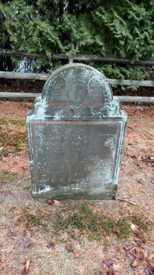 swforester: A grave, etched with lichen outlines.