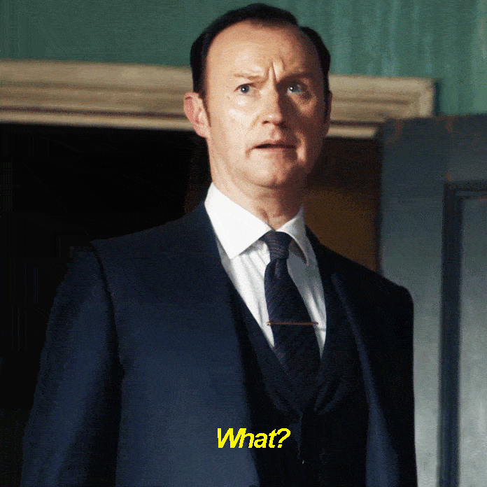 winter-soldier6:  Sherlock complimenting Mycroft. The look on Mycroft’s face. He