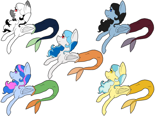 ask-mermare-zamira:  Thank you for following! For the 50(49, as one blog has deleted since I made this) followers picture I decided to do the palette swap with each of my followers. (For those who didn’t/I couldn’t find an OC for, I dedicate either