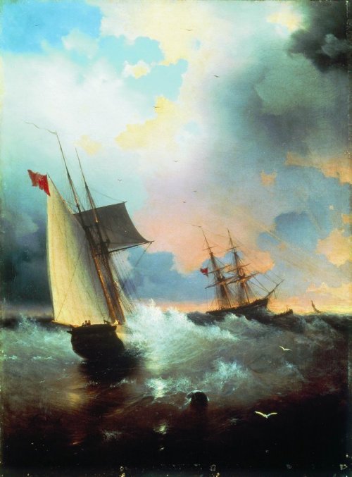 Sailboat, 1859, Ivan Aivazovski