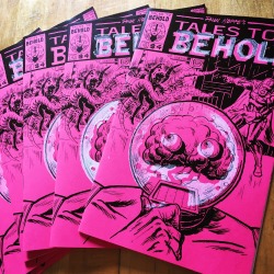 cosmicbeholder:  Made new copies of Tales To Behold #1, available from @birdcagebottombooks! And you can get a free sketch if you get any five of my previous zines! http://www.birdcagebottombooks.com/?s=beholder